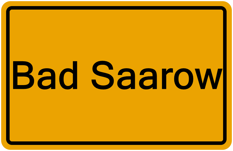 Handelsregisterauszug Bad Saarow